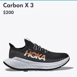 women’s Hoka carbon X 3